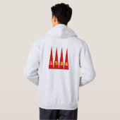 Sweat à capuche cendre dos homme DESIGN CATALUNA パーカ (裏面フル)