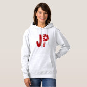 Sweat à capuche cendre femme JAPAN  RUGBY パーカ (正面フル)