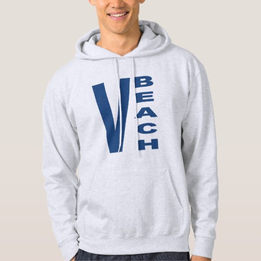 Sweat à capuche cendre pour homme VIRGINIA BEACH パーカ (正面)