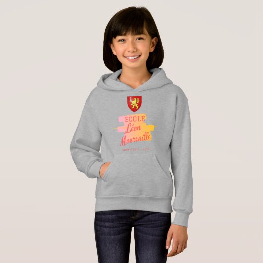 Sweat à capuche Ecole Léon Mourraille 2014 - 2022 (正面フル)