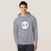 Sweat à capuche grise homme DESIGN VIRGINIA パーカ (正面フル)