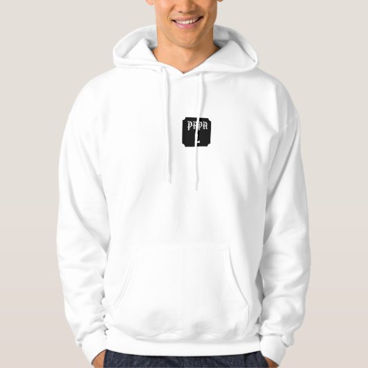 Sweat à Capuche Personnalisé Fête des Pères 🖤 パーカ (正面)