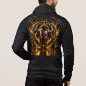 Sweat à capuche Viking Corne Noire – Casque enflam パーカ (裏面)