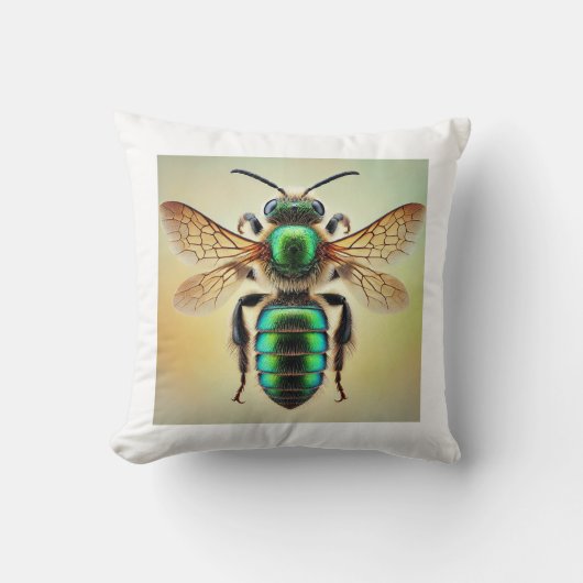 Sweat bee 210924IREF250 - Watercolor クッション (正面)