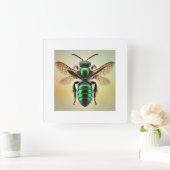 Sweat bee 210924IREF250 - Watercolor スクエア壁時計 (ホーム)