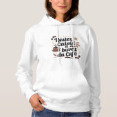Sweat“Restez calme et buvez du café” – Design caf パーカ (正面)