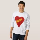 Sweat shirt cendre  BARCELONA スウェットシャツ (正面フル)