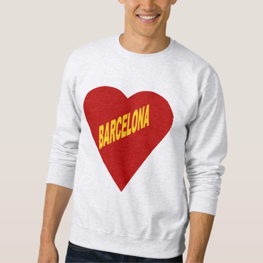 Sweat shirt cendre  BARCELONA スウェットシャツ (正面)