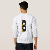 Sweat-shirt cendre DOS homme BELGIQUE スウェットシャツ (裏面フル)