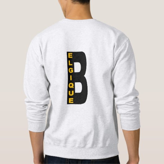 Sweat-shirt cendre DOS homme BELGIQUE スウェットシャツ (裏面)