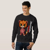 Sweat-Shirt Chat | J'aime Mon Akashic スウェットシャツ (正面フル)