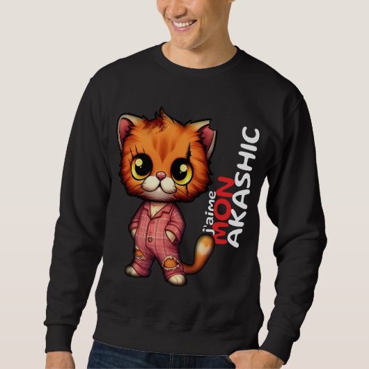 Sweat-Shirt Chat | J'aime Mon Akashic スウェットシャツ (正面)