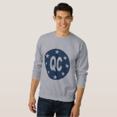 Sweat shirt gris DESIGN QUEBEC スウェットシャツ (正面フル)