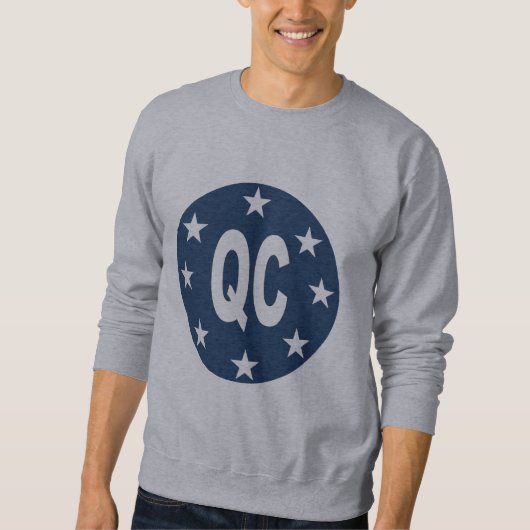 Sweat shirt gris DESIGN QUEBEC スウェットシャツ (正面)