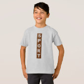 SWEAT-SHIRT HANES CHOCOLAT SPORT Tシャツ (正面フル)