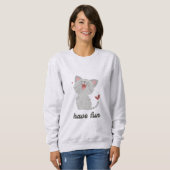 Sweat shirt « Have fun » avec un chat mignon スウェットシャツ (正面フル)