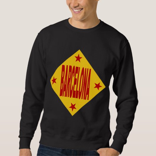 Sweat shirt noire BARCELONA スウェットシャツ (正面)