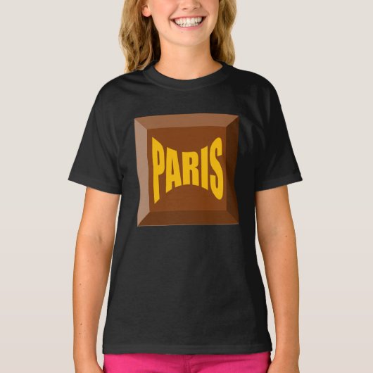 SWEAT-SHIRT  RAGLAN  NOIR   PARIS Tシャツ (正面)