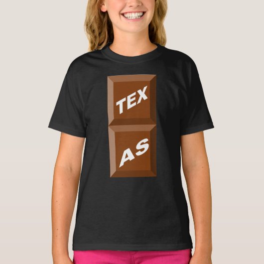 SWEAT-SHIRT RAGLAN NOIR TEXAS CHOCOLAT Tシャツ (正面)