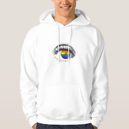 Sweat Shirt Rainbow Eye パーカ (正面)