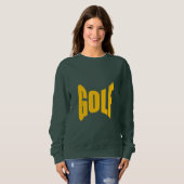 Sweat shirt vert foret femme  GOLF スウェットシャツ (正面フル)