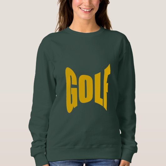 Sweat shirt vert foret femme  GOLF スウェットシャツ (正面)