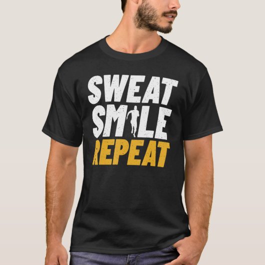 Sweat Smile Repeat Marathon Runner Tシャツ (正面)