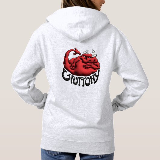 Sweat Your Sin Devil Gluttony Vivid パーカ (裏面)