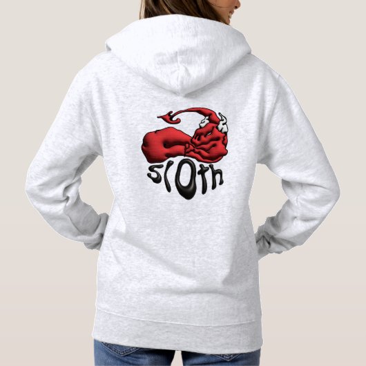 Sweat Your SIn Devil Sloth Vivid パーカ (裏面)