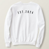 sweater for dad world's best dad, personalized スウェットシャツ (デザイン裏面)