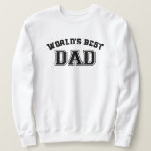 sweater for dad world's best dad, personalized スウェットシャツ (デザイン正面)