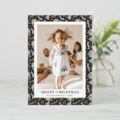 Sweater Gloves Hat Scarf Photo Merry Christmas シーズンカード (スタンド正面)