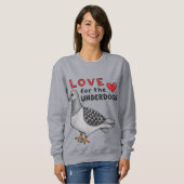 Sweater "Love For The Underdogs" Taube スウェットシャツ (正面フル)