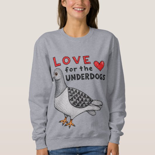 Sweater "Love For The Underdogs" Taube スウェットシャツ (正面)