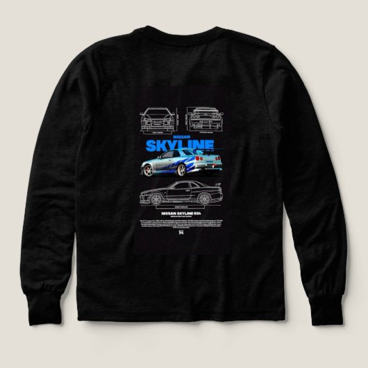 SWeater Nissan Skyline R34 (デザイン背面)