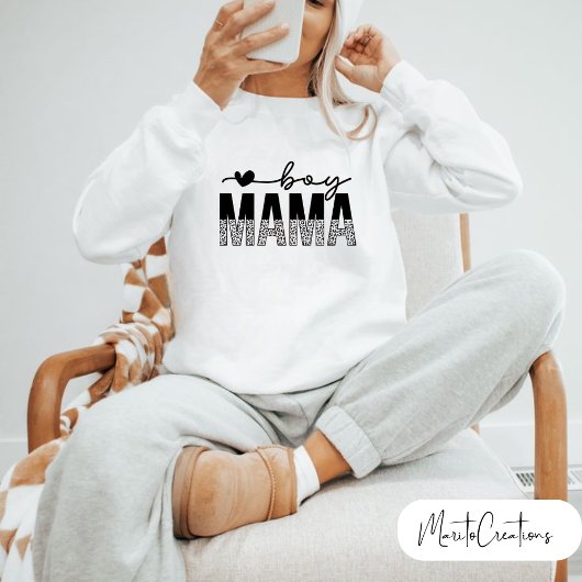 sweater t-shirt boy mom, special gift for mom スウェットシャツ