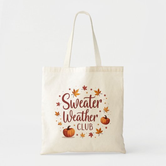 Sweater Weather Club メタリックホイル トートバッグ (正面)