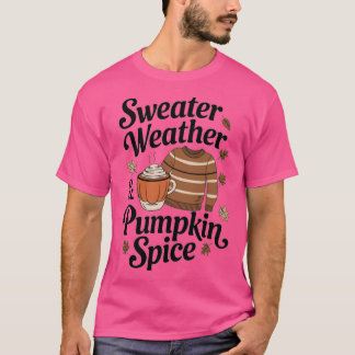 Sweater Weather Pumpkin Spice Oversized Tシャツ