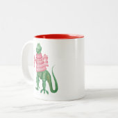 Sweatersaurusレックスのマグ ツートーンマグカップ (正面左)