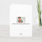 Sweating in the Sauna Hot Guy Greetings Card カード (裏面)