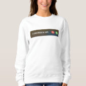 Sweatshirtを呼ぶ成功したやる気を起こさせる人生 スウェットシャツ (正面)