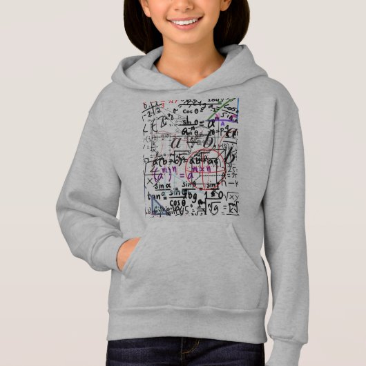 sweatshirtフード付グレーパターン（の模様が）あるス (正面)