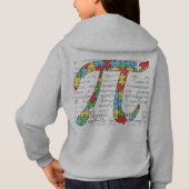 sweatshirtフード付グレーパターン（の模様が）あるス (裏面)