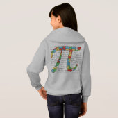 sweatshirtフード付グレーパターン（の模様が）あるス (裏面フル)