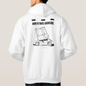 sweatshirtフード付sac a dos sur voiture パーカ (裏面)