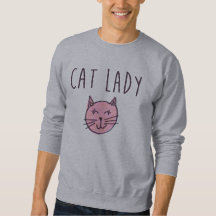 Sweatshirt猫の女性