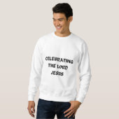 Sweatshirt -男性へクリスマス – 祝のイエス スウェットシャツ (正面フル)