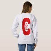 Sweatshirt cendre dos femme DESIGN CANADA スウェットシャツ (裏面フル)