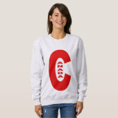 Sweatshirt cendre femme DESIGN CANADA スウェットシャツ (正面フル)