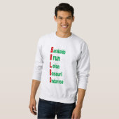 Sweatshirt cendre homme TOURISME PAYS BASQUE スウェットシャツ (正面フル)